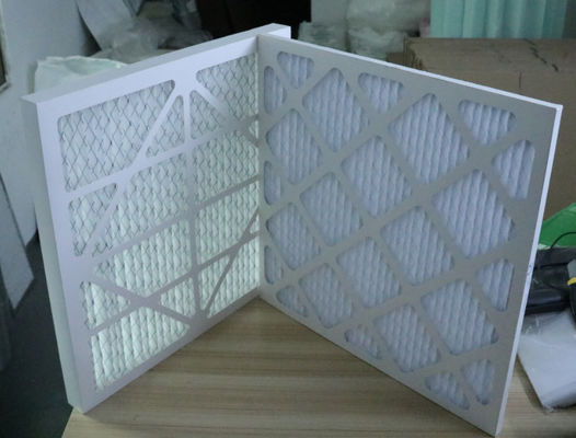 HVAC için Ticari G3 G4 Merv 8 Hepa Hava Filtresi, Pileli Panel Filtre