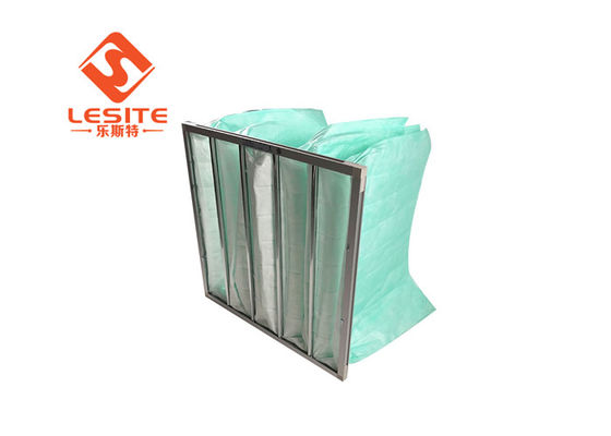 AC için Hastane Kullanımı Alüminyum Alaşımlı Çerçeve Fiberglas F8 Torba Filtresi